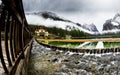 Lake Dobbiaco in the Dolomites, Beautiful Nature Italy natural landscape Alps. Royalty Free Stock Photo