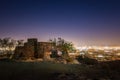 Dobbins Lookout with panoramic view of night Phoenix skyline