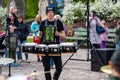 DRUMLINE performance at the Summit of Small Drummers during the historic Dobele Market