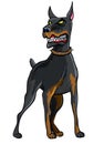 Doberman Pinscher Illustration