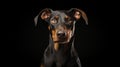 Doberman Pinscher sitting Royalty Free Stock Photo