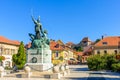 Dobo Istvan square, in Eger Royalty Free Stock Photo