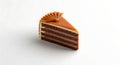 Minimalist flat lay photography of a world famous cake Dobos Torte Royalty Free Stock Photo