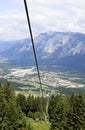 Dobrac mountain seen from Pec Mountain, Austria Royalty Free Stock Photo