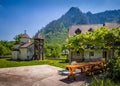 The Dobrilovina old monastery chapel and living house Royalty Free Stock Photo