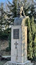 Dobrovat Monestery - Stephen the Great Monument - Iasi - Moldova Royalty Free Stock Photo