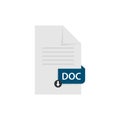 DOC document download pdf file vector Royalty Free Stock Photo