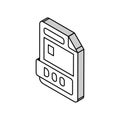 doc file format document isometric icon vector illustration Royalty Free Stock Photo