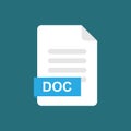 Doc format file icon symbol