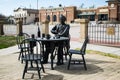 Doc Holliday scuplture in Dodge City KS