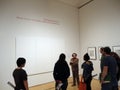 Docent explains White Painting