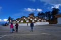 The 108 memorial chortens or stupas known as Druk Wangyal Chortens at the Dochula pass, Bhutan