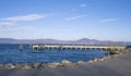 Dock in Bracciano - IT Royalty Free Stock Photo