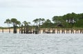 Dock at Cape Lookout Royalty Free Stock Photo