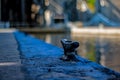 Dock Cleat At Peterborough Lift Lock Royalty Free Stock Photo