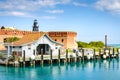 Dock - Dry Tortugas National Park Royalty Free Stock Photo