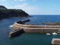 Dock in a fishing port in a town in the Basque country, Armintza Royalty Free Stock Photo