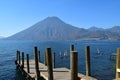 Atitlan Lake in front of Volcanoes, Guatemala