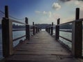 Dock at Iboih Beach Royalty Free Stock Photo