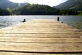 Dock in a lake Royalty Free Stock Photo