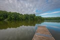 Dock in the lake at Gifford Pinchot State Park, Pennsylvania