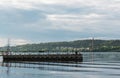 Dock on Lake PyhÃÂ¤jÃÂ¤rvi in Tampere, Finland Royalty Free Stock Photo