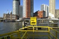 The dock, number 50, at the Head of South for a watertaxi in Rotterdam Royalty Free Stock Photo