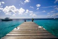 Dock and ocean, Bonaire