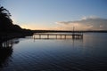 Dock over lake