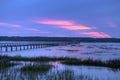 Dock over salt marsh