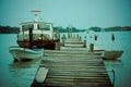 Dock placencia belize Royalty Free Stock Photo