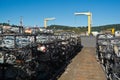 Dolly dock at Port Orford, Oregon