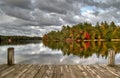 Dock Reflections Royalty Free Stock Photo