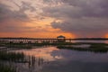 Dock at sunset, Beaufort