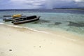 Docked boat in Gili island Royalty Free Stock Photo