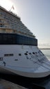 Docked cruise liner