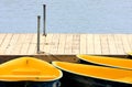 Docked Rowboats