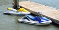 Docked water scooters