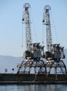 Docking crains Royalty Free Stock Photo
