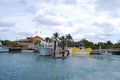 Half moon caye ferry dock Royalty Free Stock Photo
