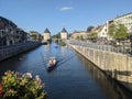 The docks and the Broel towers in Kortrijk, belgium