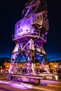 Dockside Crane at night