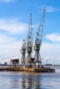 Dockside crane service Royalty Free Stock Photo