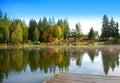 Dockside on a fall day Royalty Free Stock Photo