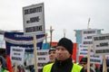 Dockworkers protest at Port of Oslo