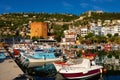 Dockyard and arsenal in Alanya on beautiful, sunny day, Turkey