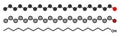 Docosanol (behenyl alcohol) antiviral drug molecule. Used in treatment of cold sores (herpes simplex virus