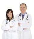 Confident doctors and nurses with their arms crossed displaying some attitude Royalty Free Stock Photo