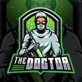 The doctor esport mascot logo Royalty Free Stock Photo