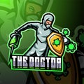 The doctor esport mascot logo Royalty Free Stock Photo